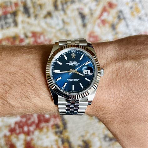 rolex date just 41 blue dial|rolex datejust 41 reference numbers.